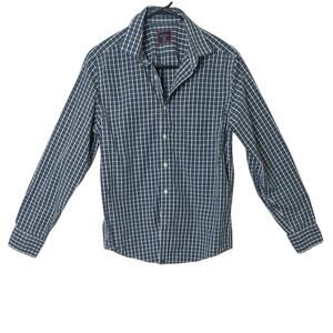 2 Mens Untuckit long sleeve plaid shirts button up slim fit size Medium